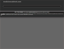 Tablet Screenshot of medicinecabinet.com